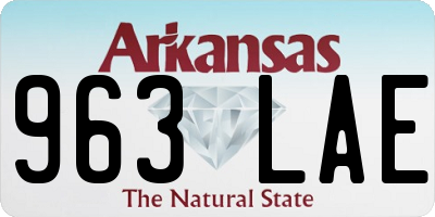 AR license plate 963LAE