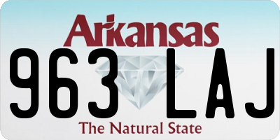 AR license plate 963LAJ