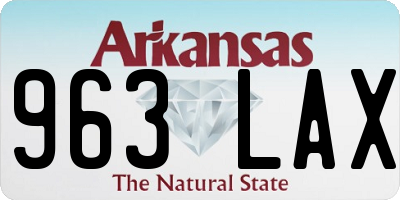 AR license plate 963LAX