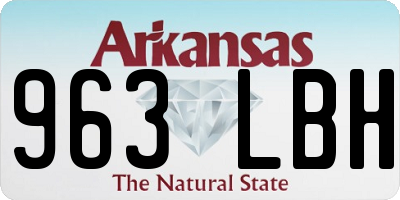 AR license plate 963LBH