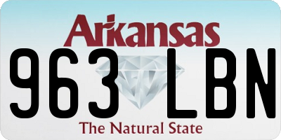 AR license plate 963LBN