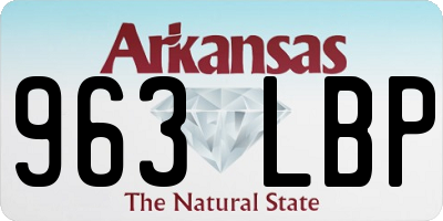 AR license plate 963LBP