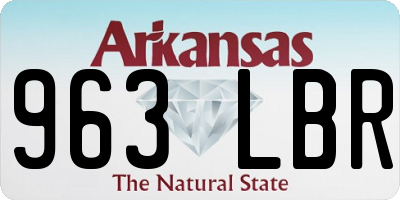 AR license plate 963LBR