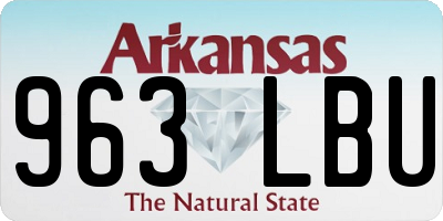 AR license plate 963LBU