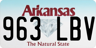 AR license plate 963LBV