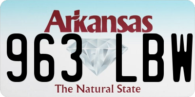AR license plate 963LBW