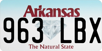 AR license plate 963LBX