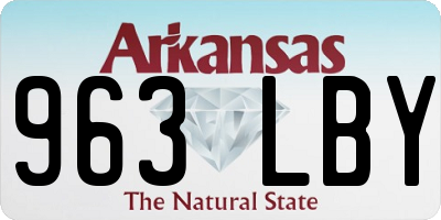 AR license plate 963LBY