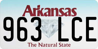 AR license plate 963LCE