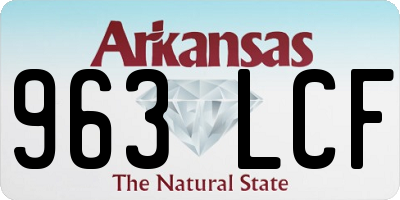 AR license plate 963LCF