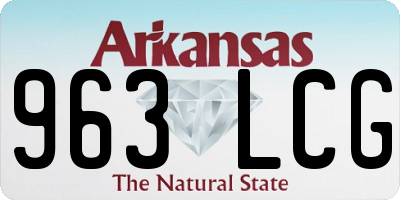 AR license plate 963LCG