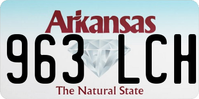AR license plate 963LCH