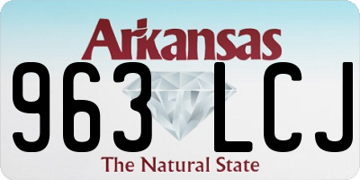 AR license plate 963LCJ