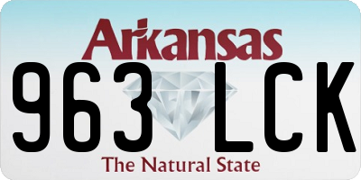 AR license plate 963LCK