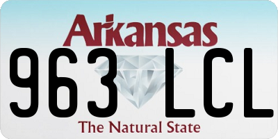 AR license plate 963LCL