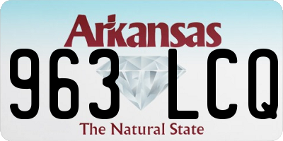 AR license plate 963LCQ