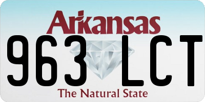 AR license plate 963LCT