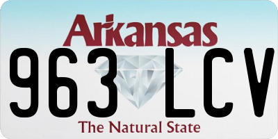 AR license plate 963LCV