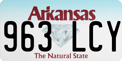 AR license plate 963LCY