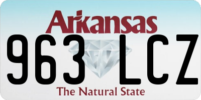 AR license plate 963LCZ