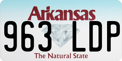 AR license plate 963LDP