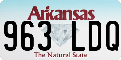 AR license plate 963LDQ