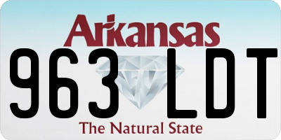 AR license plate 963LDT