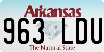 AR license plate 963LDU