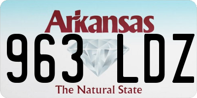 AR license plate 963LDZ