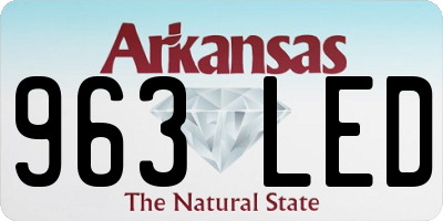 AR license plate 963LED