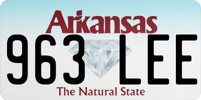 AR license plate 963LEE