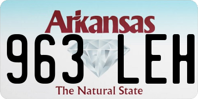 AR license plate 963LEH