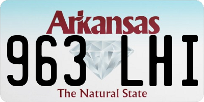 AR license plate 963LHI
