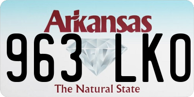 AR license plate 963LKO