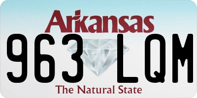 AR license plate 963LQM