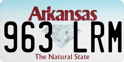 AR license plate 963LRM
