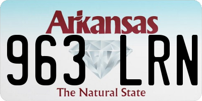 AR license plate 963LRN