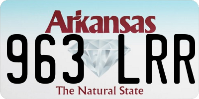 AR license plate 963LRR