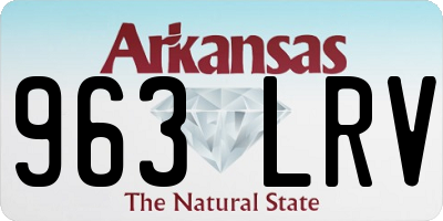 AR license plate 963LRV