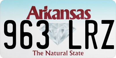 AR license plate 963LRZ