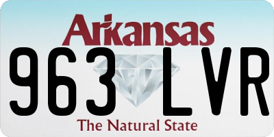 AR license plate 963LVR