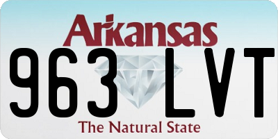 AR license plate 963LVT