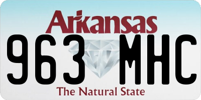 AR license plate 963MHC