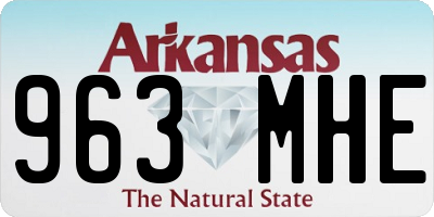 AR license plate 963MHE