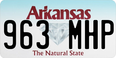 AR license plate 963MHP