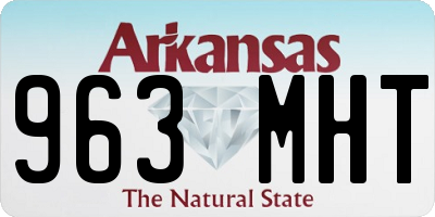 AR license plate 963MHT