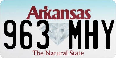 AR license plate 963MHY