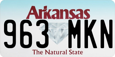 AR license plate 963MKN