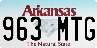 AR license plate 963MTG