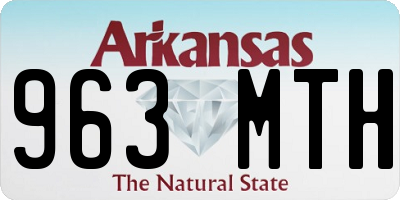 AR license plate 963MTH